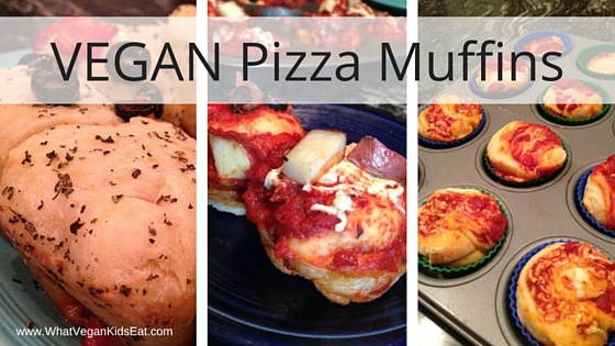 What Vegan Kids Eat - Pizza Muffins 3 ways!